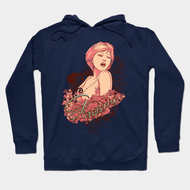 Sexy girl in hoodie Sexy girl in hoodie